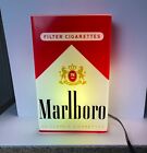 Marlboro Red Pack Of Cigarettes Light Up Advertisement Sign Bar Display 14 5x9 