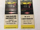 Collectable 1956 Chevrolet Advertising Match Book Covers   No Reserve  