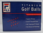 Vintage Fila Titanium Golf Ball Set Of 12 New In Box