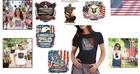 Eagle   American Flag Iron-on Patches Set For 4th Of July Celebrations - 5 Pcs