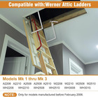 55-1 Attic Ladder Spreader Hinge Arms With Springs compatible With Werner  mk1 T