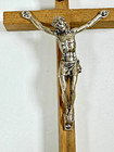 Small Christian Prayer Cross Crucifix Silver Tone Jesus 5  Italy Wall Decor