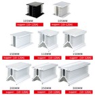 Three Phase Solid State Relays Heat Sink Aluminum 105 125 150-300mm Lengths