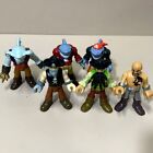6pcs Fisher-price Imaginext Pirate Adventures Shark Pirate Captain Hook Figures 