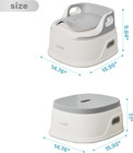 3-in-1 Toddler Potty Training Toilet - Chair  Seat   Step Stool With Splash Guar