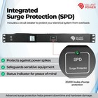 30a 1u Metered Rack Pdu L6-30p 10 C13 2 C19 200-240v 20ka Surge 10ft Cord