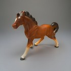Vintage Lefton Porcelain Brown Horse Figurine H2182 W original Foil Decal-japan