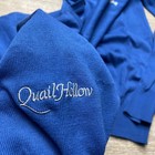 B  Draddy Sweater Mens M Blue Cotton Quail Hollow Golf Crewneck Made In Italy