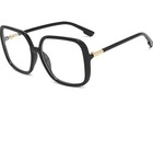 Bullabulling Black Square Full Rim Plastic Eyeglass Frames W  Case Unisex 2 75