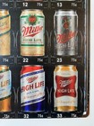 Miller High Life Beer Evolution Of Cans Sign - Miller Brewing Company Lite Beer