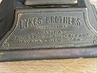 Antique Lykes Brothers Hinged Brass Promotional Inkwell   Tampa Havana Galveston