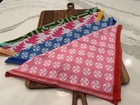 Anthropologie 4pc 100  Cotton Jacquard Holiday Kitchen Towel Set  Multicolor