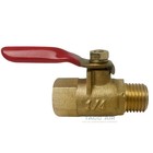 1 4  Female X 1 4  Male Npt Ball Valve Shut Off Water Air Tank Drain Brass