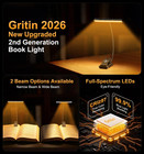 Led Book Light Rechargeable Clip On Reading Lamp Usb C Dimmable 32 Led