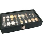 New Glass Top Watch Display Jewelry Case Holds 18 Watches 14 3 4  X 8 1 4 