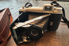 Vintage Kodak Tourist Folding Camera And Original Case - No Lense