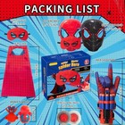 Kids Superhero Web Shooters Toy Set Spider Gift Box With Red Mask black Mask    