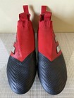 Adidas Ace 17  Purecontrol Fg Bb4314 Red Black Laceless Soccer Cleats Size 11 5