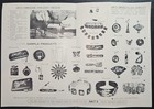 Amita Damascene Silver Jewelry Kyoto Tokyo Japan Advertising Brochure C1950s-60s