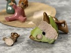 Disney 1950s Hagen Renaker Peter Pan Wendy Michael Teddy Bear Original Rug Rare