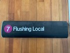 Ny Nyc Subway Roll Sign  7 Nycta R21 Small 1 Line Route Flushing Queens Local