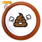 Talkie Toys Products Poop Button - Lights Up And Plays 20 Funny Brown white