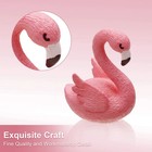 16 Pieces Mini Pink Flamingo Figurines Miniature Dollhouse Accessories Garden Mi