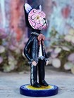  2 Day Of The Dead Frenchie Or Pug Dog Mariachi Dressed Handmade Mexico Folk Art