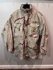 Vintage Us Navy Seabees M65 Desert Camo Combat Field Jacket    Mens Medium Long