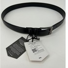Mio Marino Mens Black Leather Classy Prong Buckle Belt Size 36 Nwt