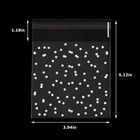 400pcs White Polka Dot Snowflake Treat Bags Self Adhesive Candy One Size  A 