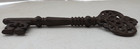 Antique Large Heavy Cast Iron Victorian Skeleton Key Decor Ornate