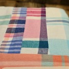 Pottery Barn Kids Baby Crib Skirt 16  Drop Madras Plaid Cotton