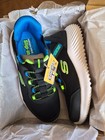 Boy s Sketchers Black Green And Blue Slip Ons
