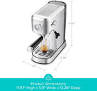 Cafetera Espresso Compacta 20 Bares Con Vaporizador Y Dep  sito De 1 Litro  Nuevo