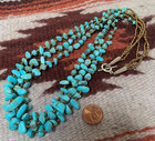 Gorgeous Ethnic Multi-strands Turquoise Nuggets Necklace y416b-w2 5 