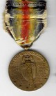 Original Us Wwi Victory Service Medal On Original Worn Ribbon Without Brooch