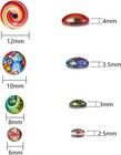 Colorful Flatback Dome Cabochons - 280 Pcs For Arts And Crafts