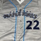 Vermont Lake Monsters Maple Kings Genuine Jersey  22 Size 46 Milb Minor League