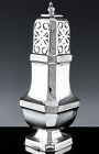 Read Desc Antique English Silver Plate Pierced Sugar Shaker Caster Muffineer