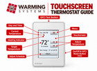 240v Electric Radiant Floor Heating Mat Kit W  Touchscreen Thermostat 20   300 Sq