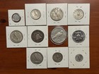 90  Silver Lot     Peace Dollar   Walking Liberty   Franklin Halves     Us Coins