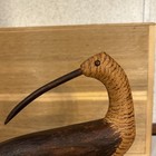 Hand Carved Antique Style Turned Head Alert Long Billed Curlew Shorebird Decoy