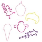 Sillybandz Pinkalicious 24 Pack Shaped Silicone Bracelets New