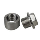 2 Set M18 X 1 5 O2 02 Oxygen Sensor Weld On   In Bung Plug   Nut Cap Kit