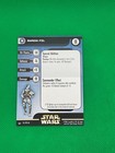 Star Wars Miniatures Baron Fel 34 60 Stat Card 2005 Wizards Blue Imperial Game