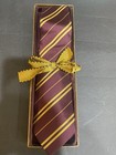 Harry Potter Gryffindor Silk Tie Madam Malkins Box Official Noble Collection