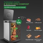 4l Stainless Steel Electric Composter For Kitchen  Odorless Kitchen Composter   