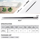 Hay Bale Spear 49in 4500lbs Cap Quick Attachments With Sleeves Nuts