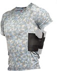 Men   s Crew Neck Undercover Concealed Carry Gun Pistol Holster Shirt